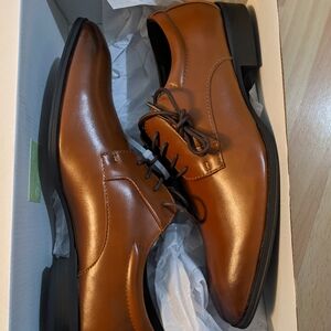 Alfani Brown Leather Oxford Shoes